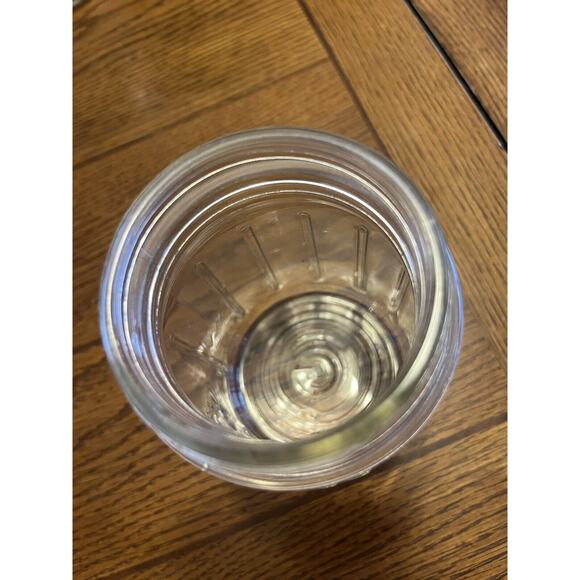 Vintage Mason Jar Ball Perfect Mason Pint Ribs 1930s 1940s Marked #5 On Bottom - Picture 2 of 4